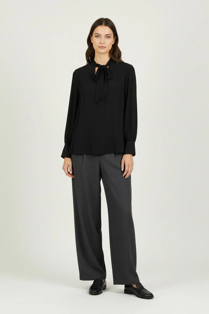Blouse Noire - Taille XS/34