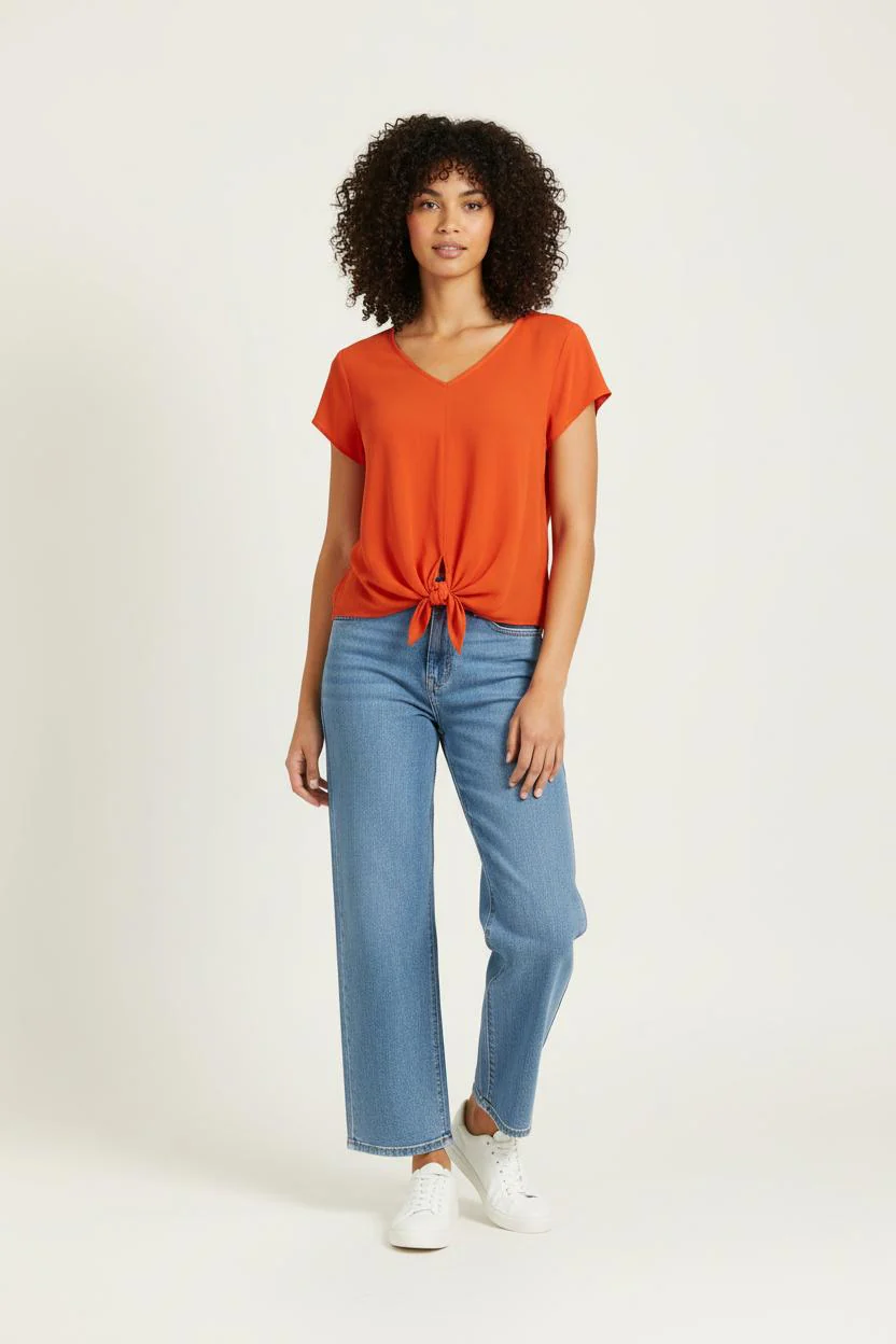 Blouse Orange - Taille L/40