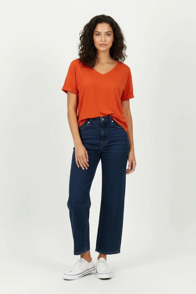 Blouse Orange - Taille S/36