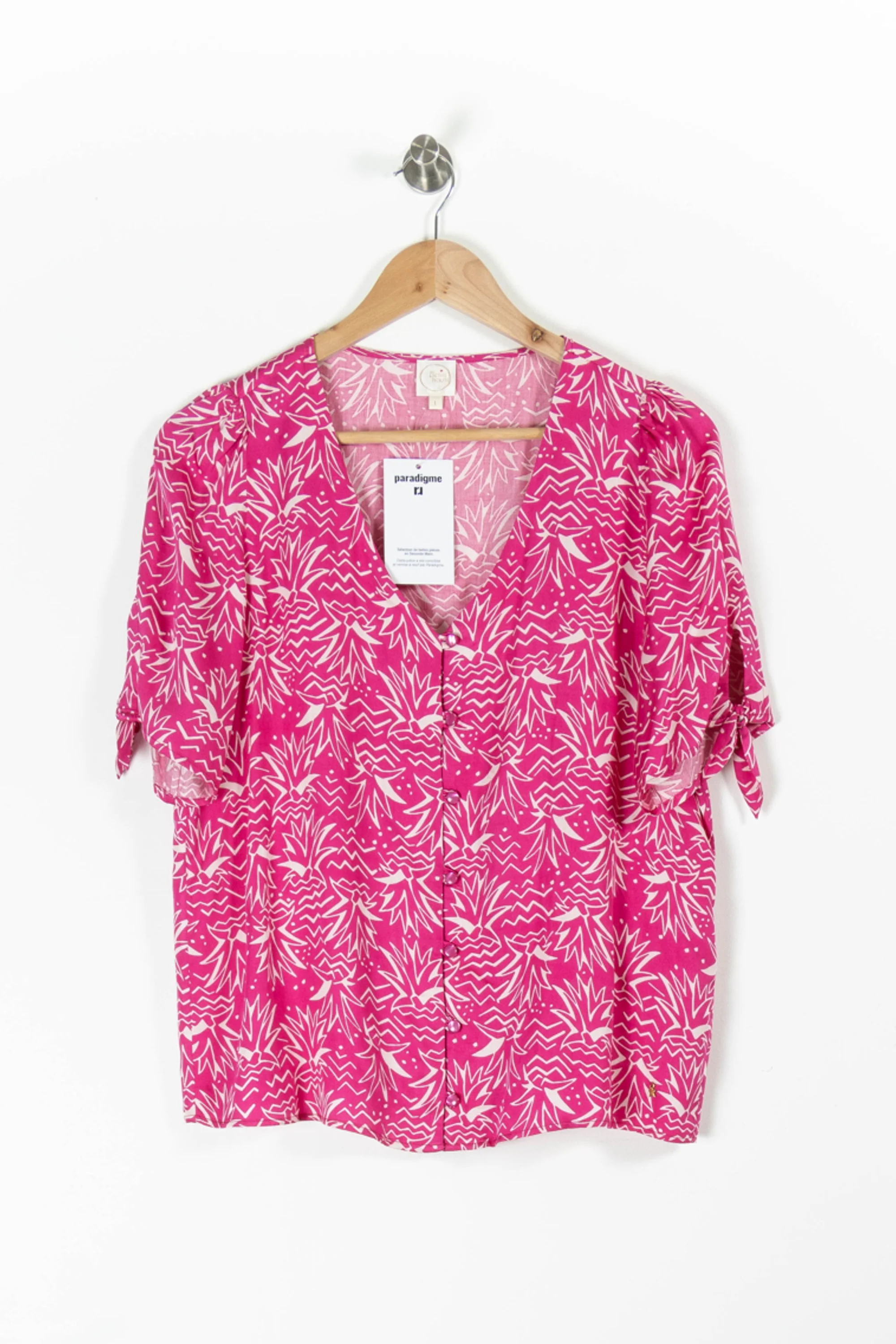 Blouse Rose et Blanche - Taille S/36 - Image 2
