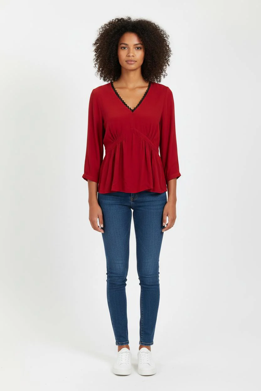 Blouse Rouge - Taille S/36