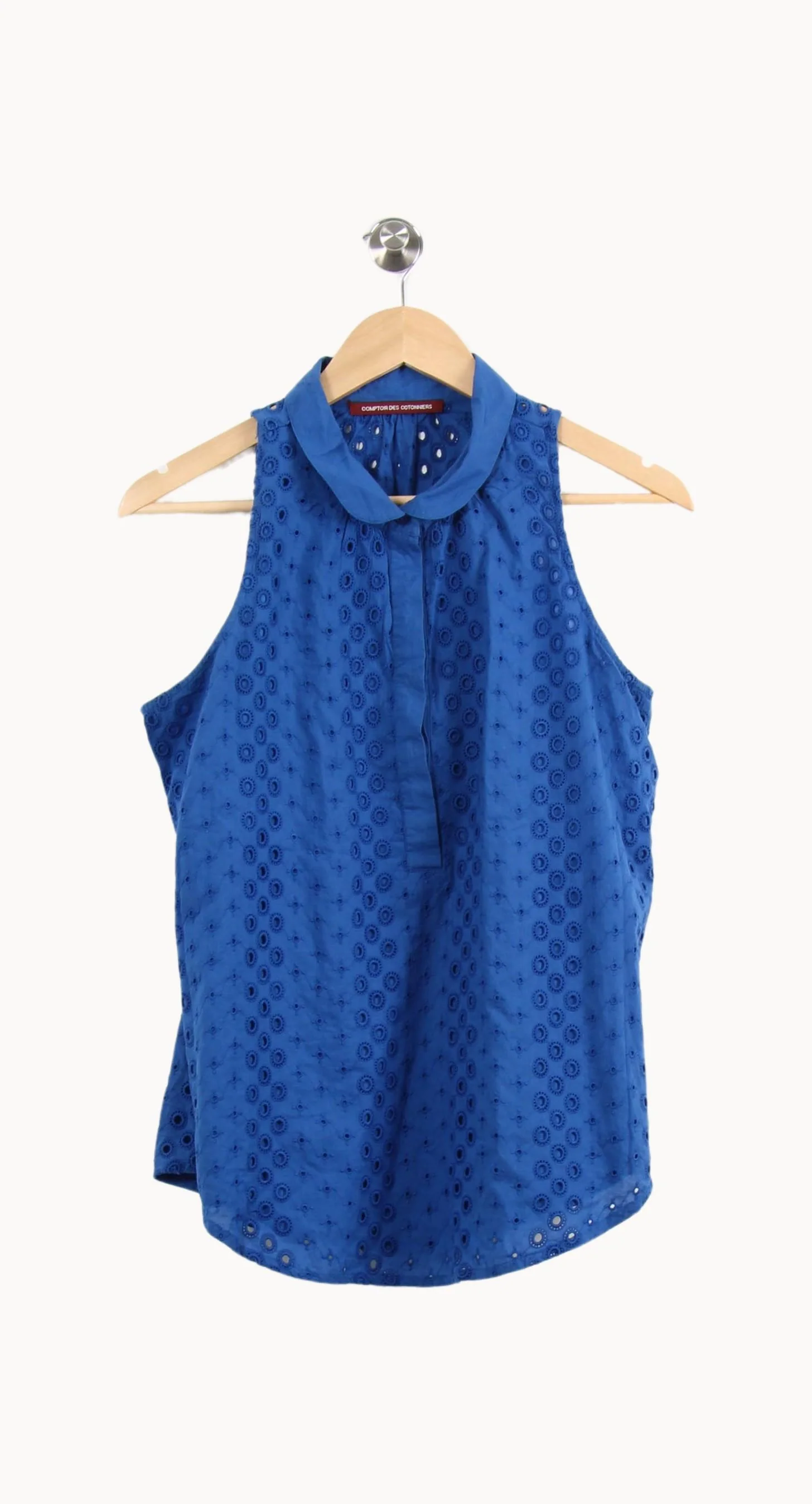 Blouse Sans Manches Bleue - Taille L/40 - Image 2