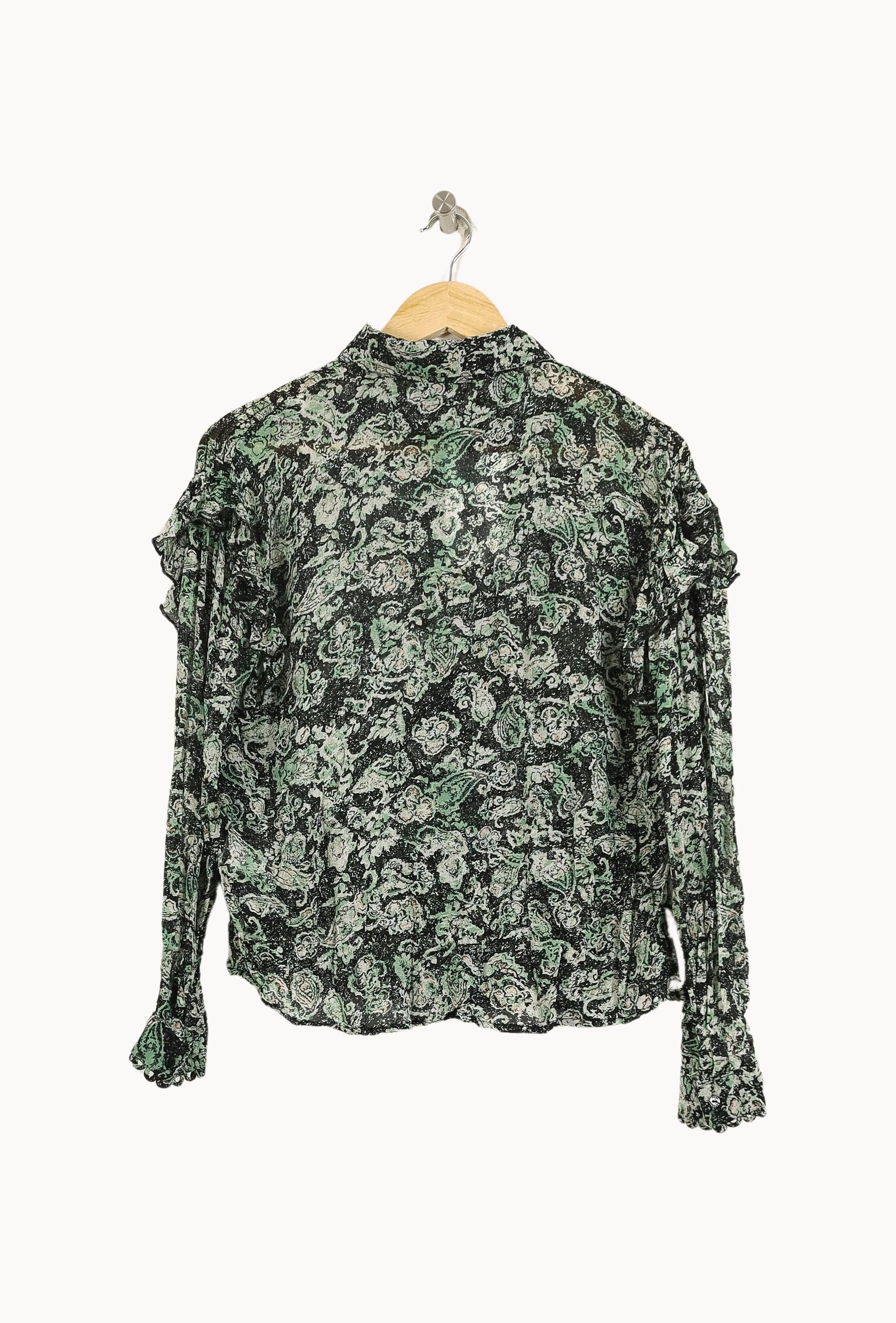 Blouse Verte et Noire - Taille S/36 - Image 4