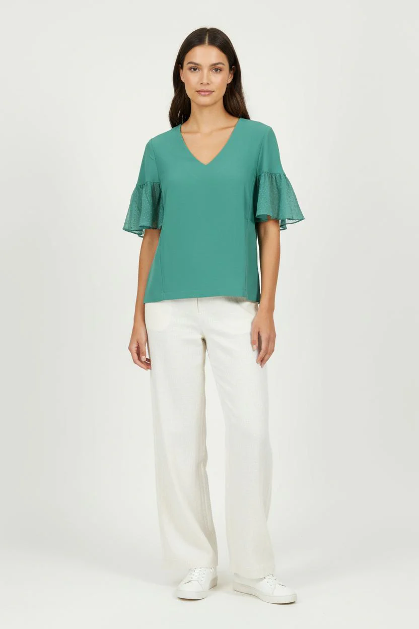 Blouse Verte - Taille S/36