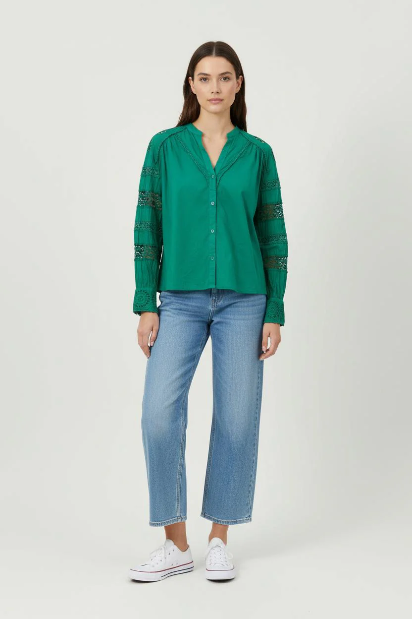 Blouse Verte - Taille XS/34