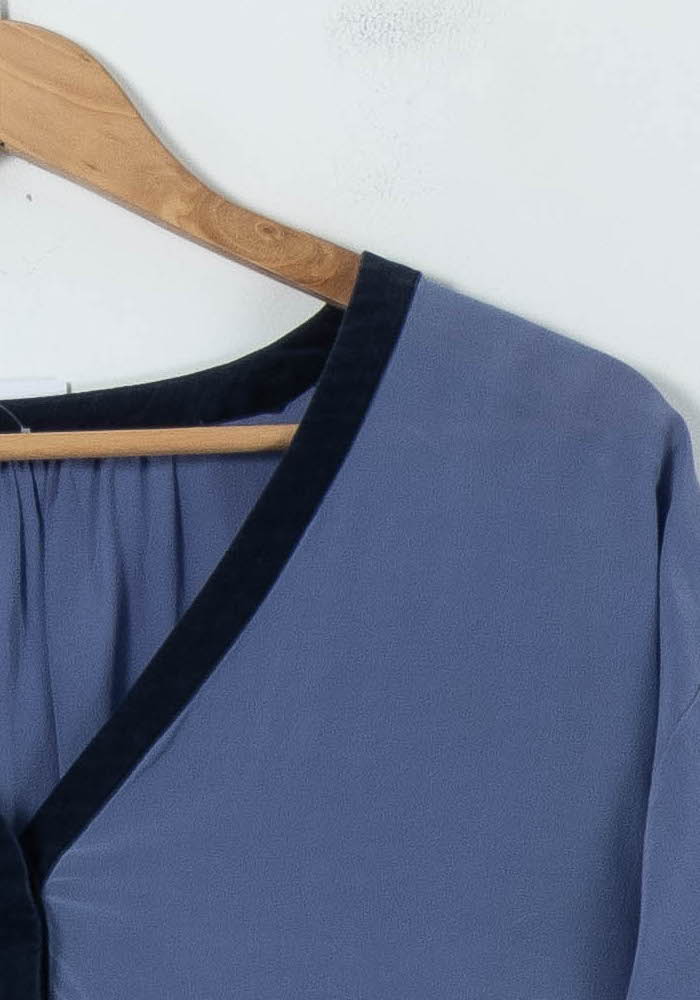 Blouse Violet et Noir - Taille S/36 - Image 3