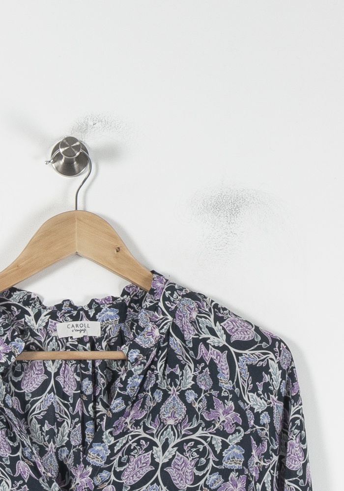 Blouse Violette et Noire - Taille M/38 - Image 3