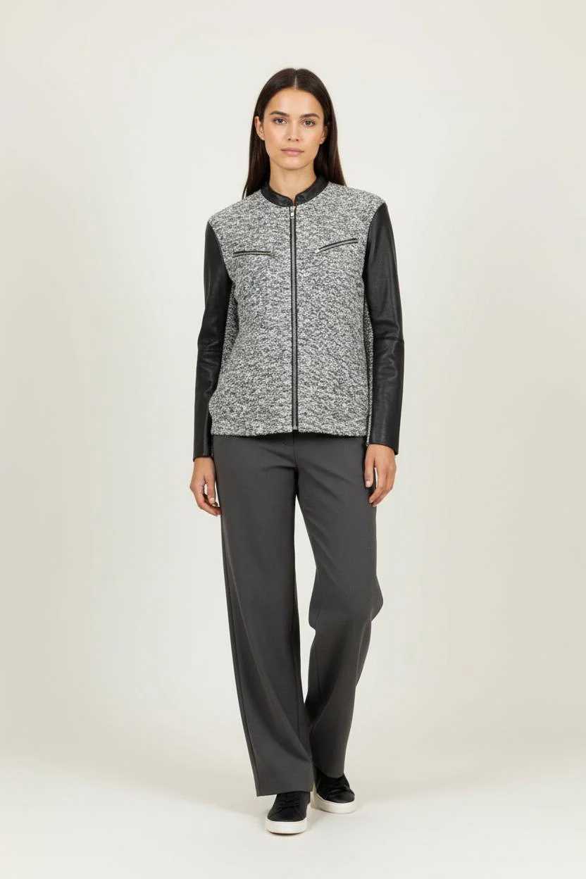 Blouson Gris et Noir - Taille S/36