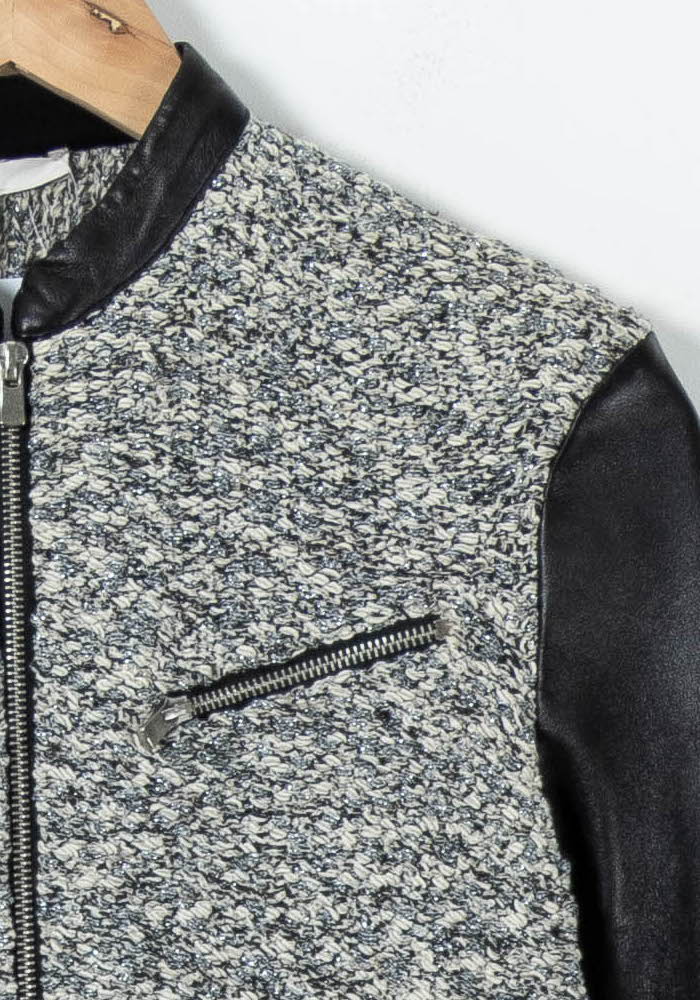 Blouson Gris et Noir - Taille S/36 - Image 3