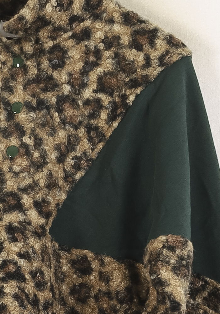 Blouson Léopard et Vert - Taille S/36 - Image 3