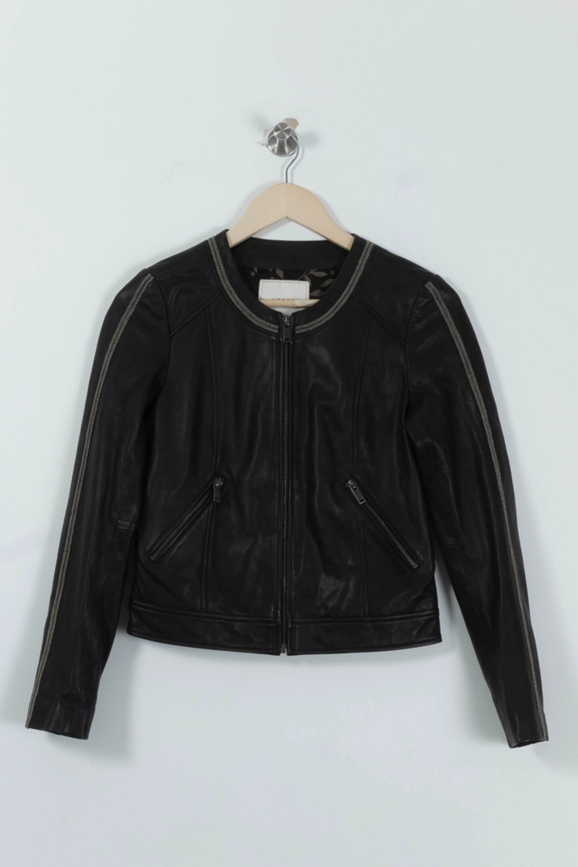 Blouson Noir - Taille XS/34 - Image 2