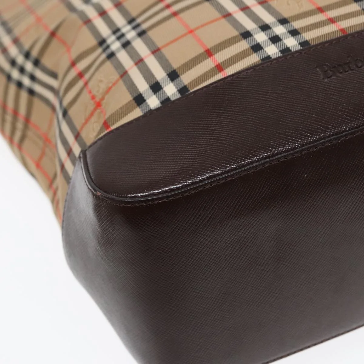 Burberry Nova Check Tote Canvas and Leather - Image 9
