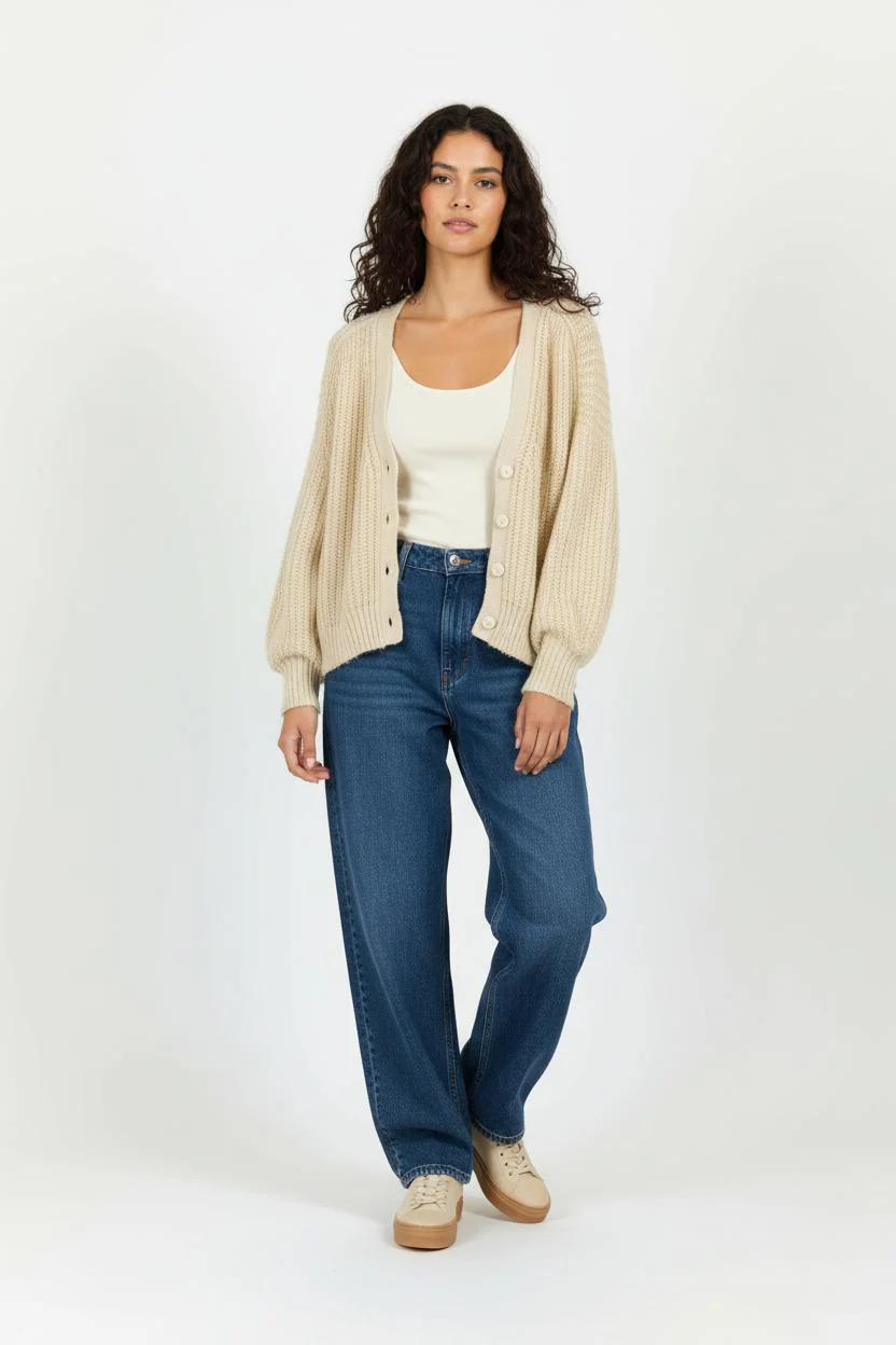 Cardigan Beige - Taille L/40