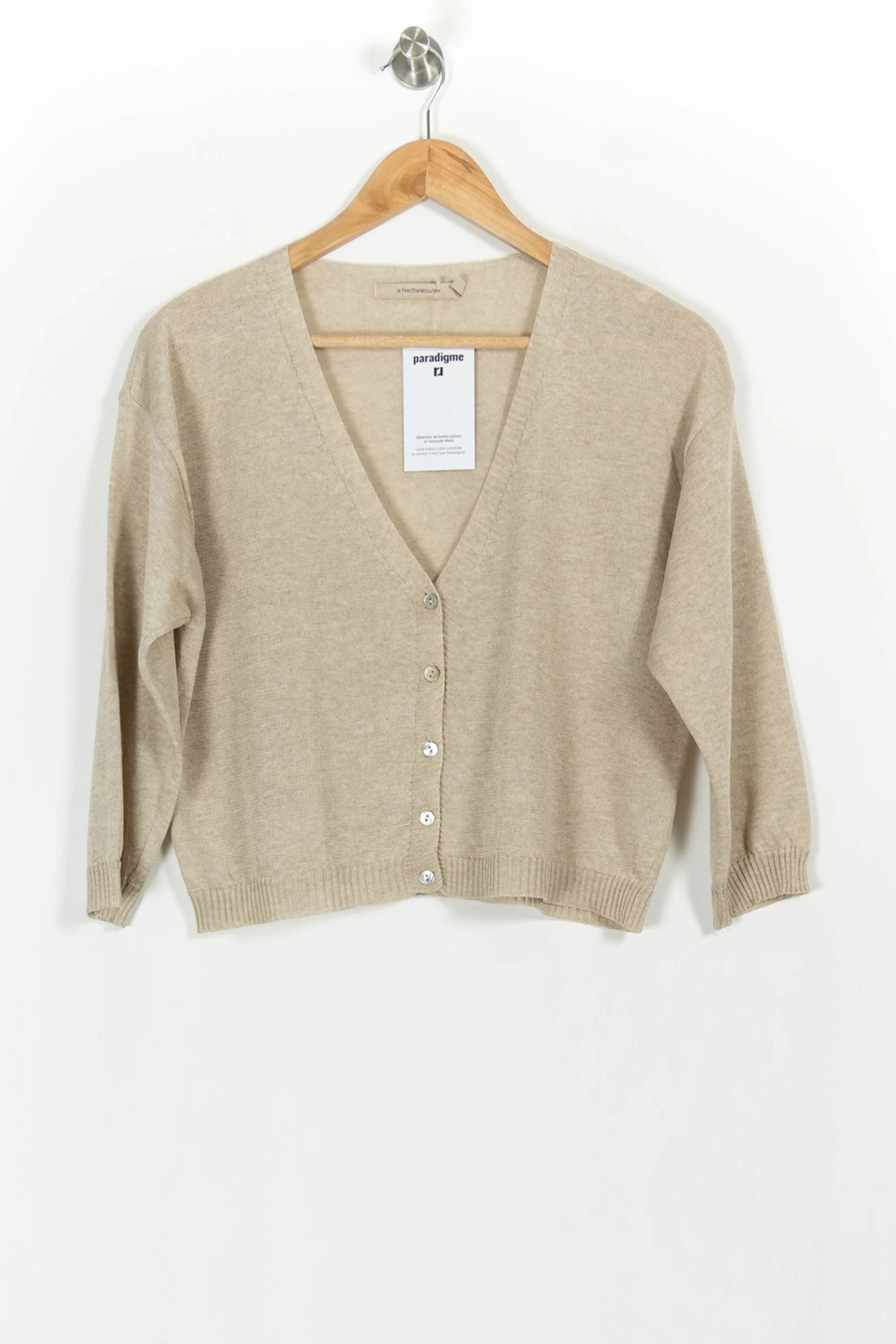 Cardigan Beige - Taille L/40 - Image 2