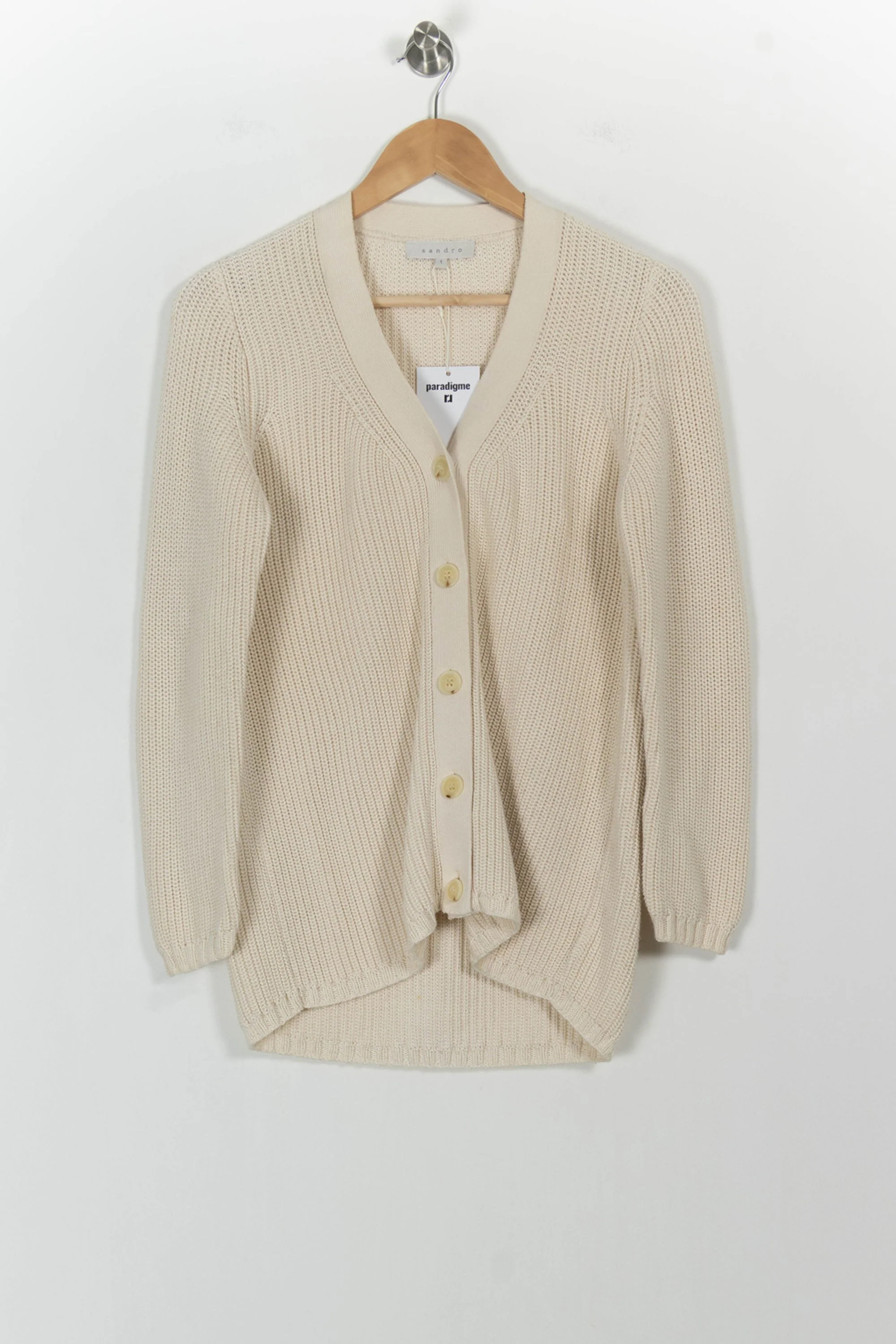 Cardigan Beige - Taille S/36 - Image 2