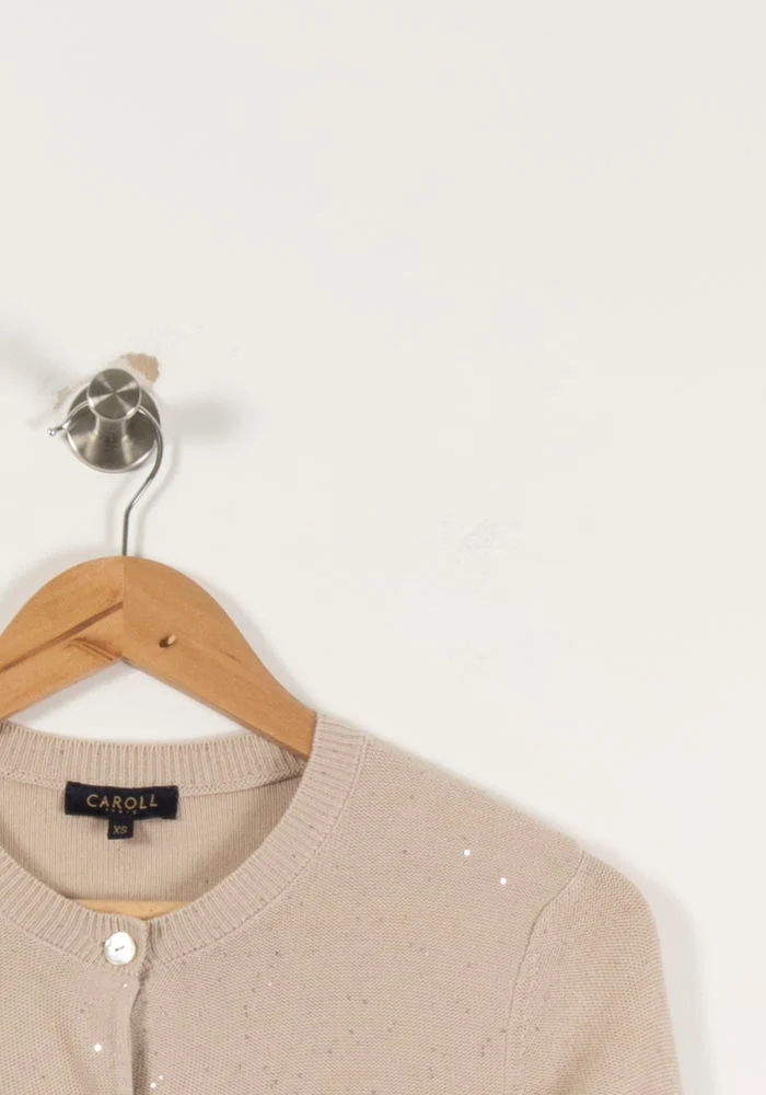 Cardigan Beige - Taille XS/34 - Image 3