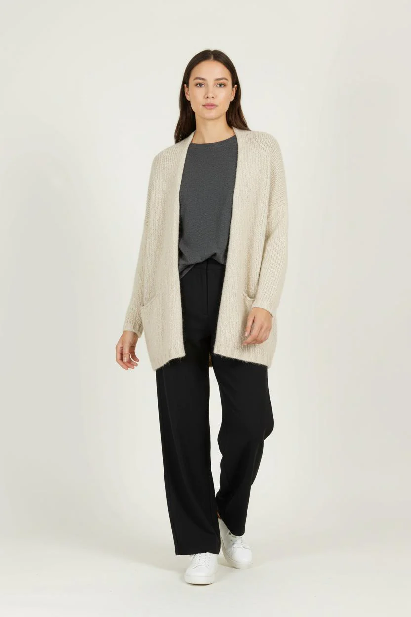 Cardigan Beige - Taille XS/34