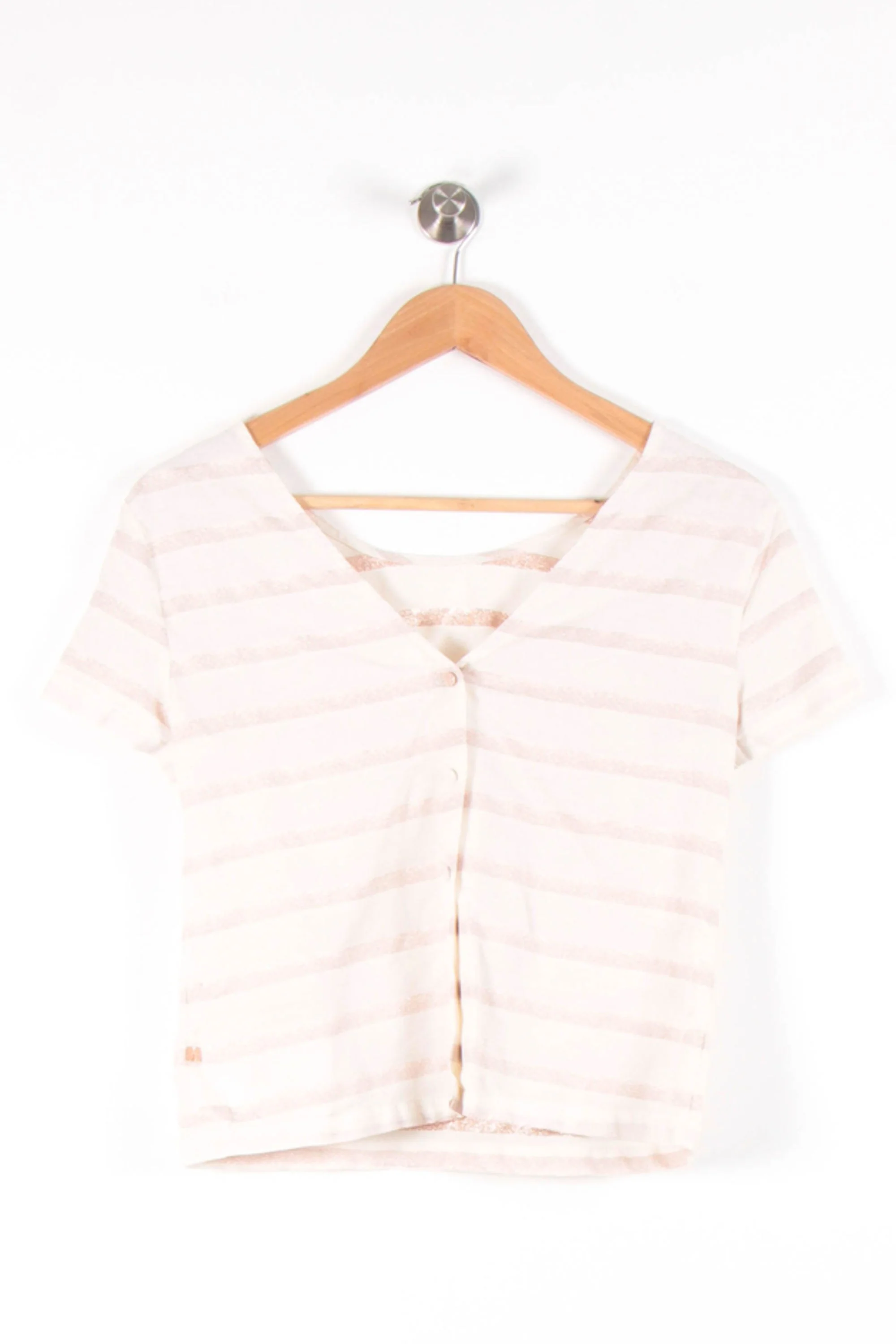 Cardigan Blanc et Beige - Taille XS/34 - Image 2