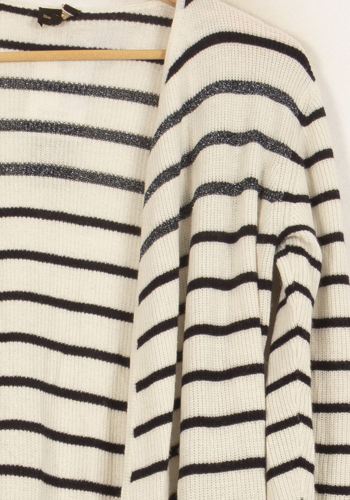 Cardigan Blanc et Noir - Taille S/36 - Image 3