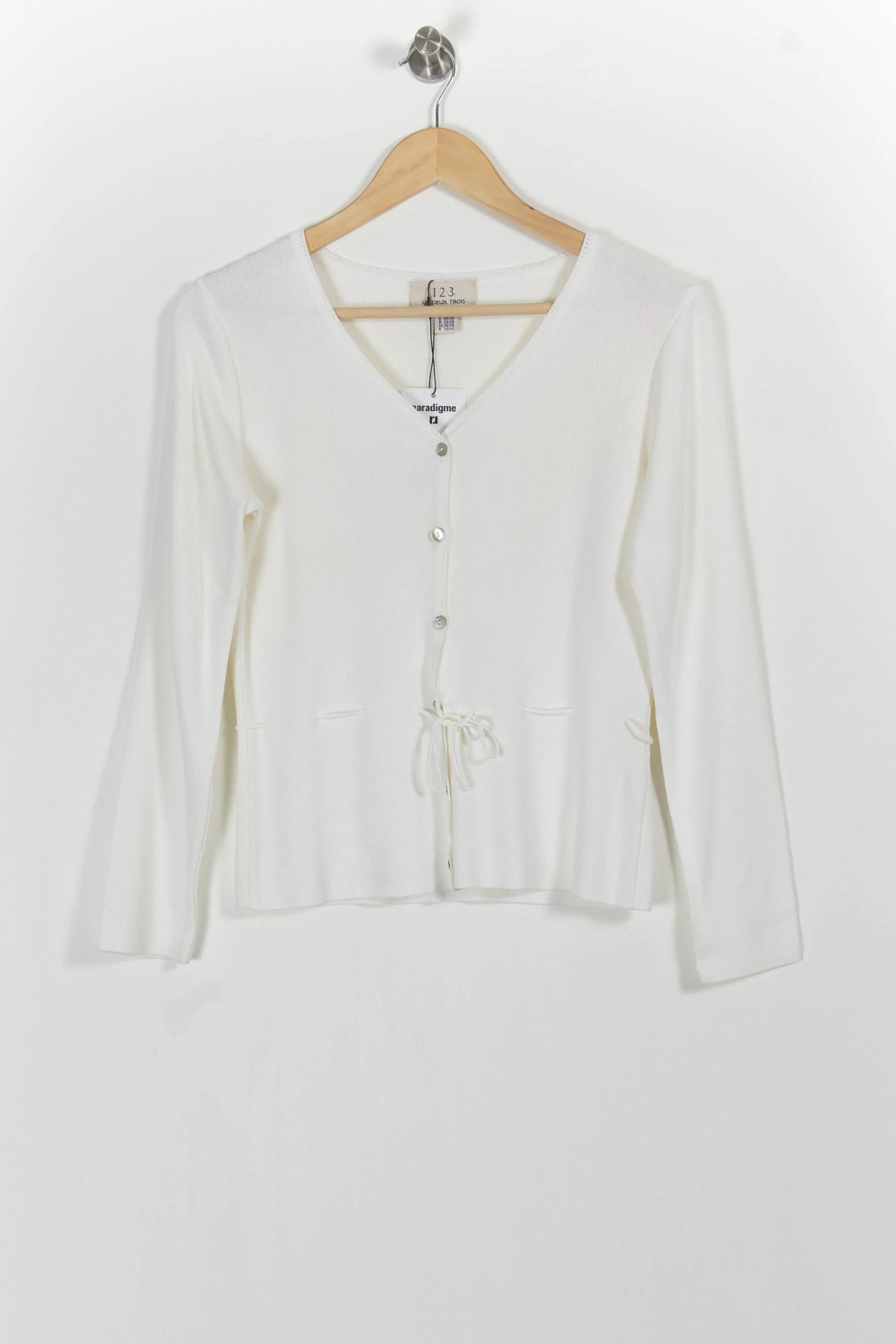 Cardigan Blanc - Taille M/38 - Image 2