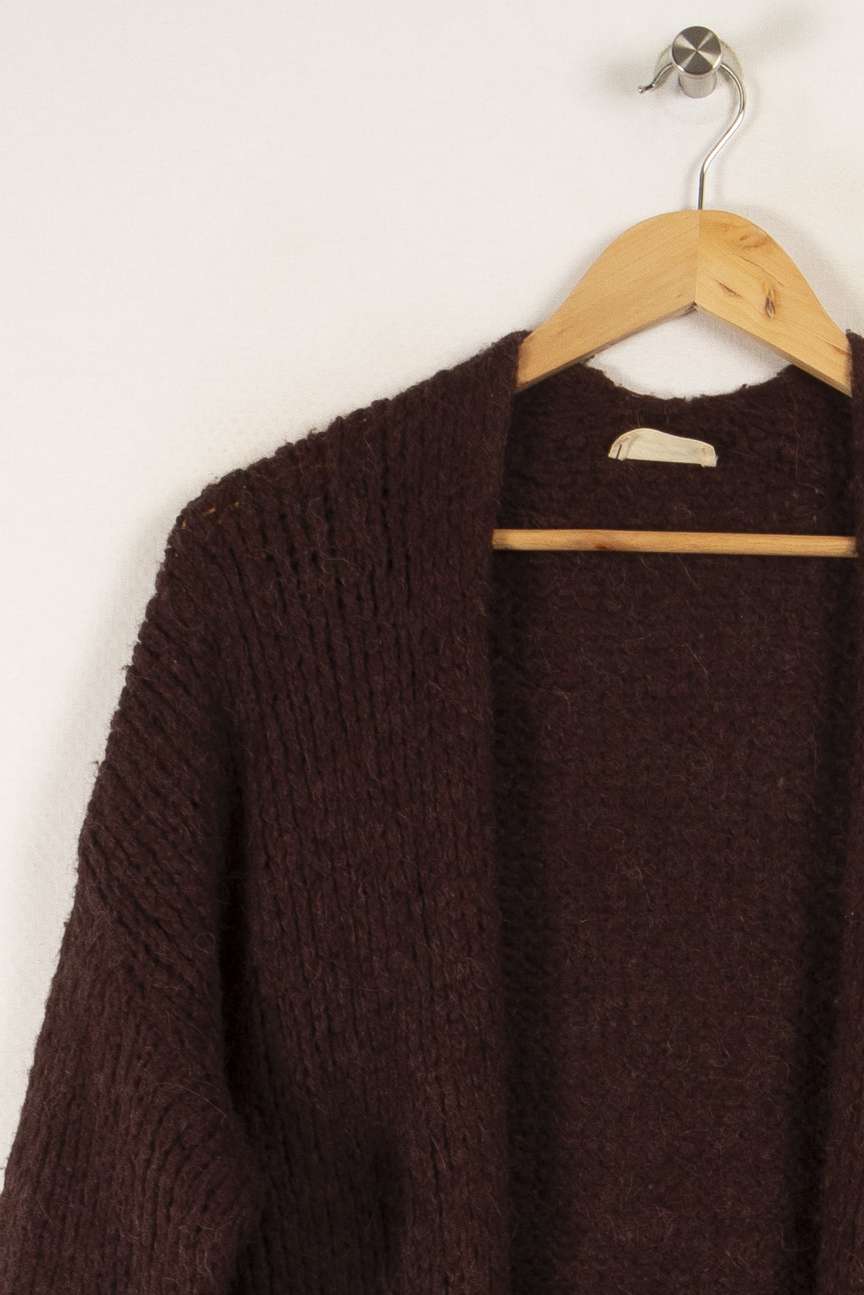 Cardigan bordeaux/marron - Taille S/36 - Image 3