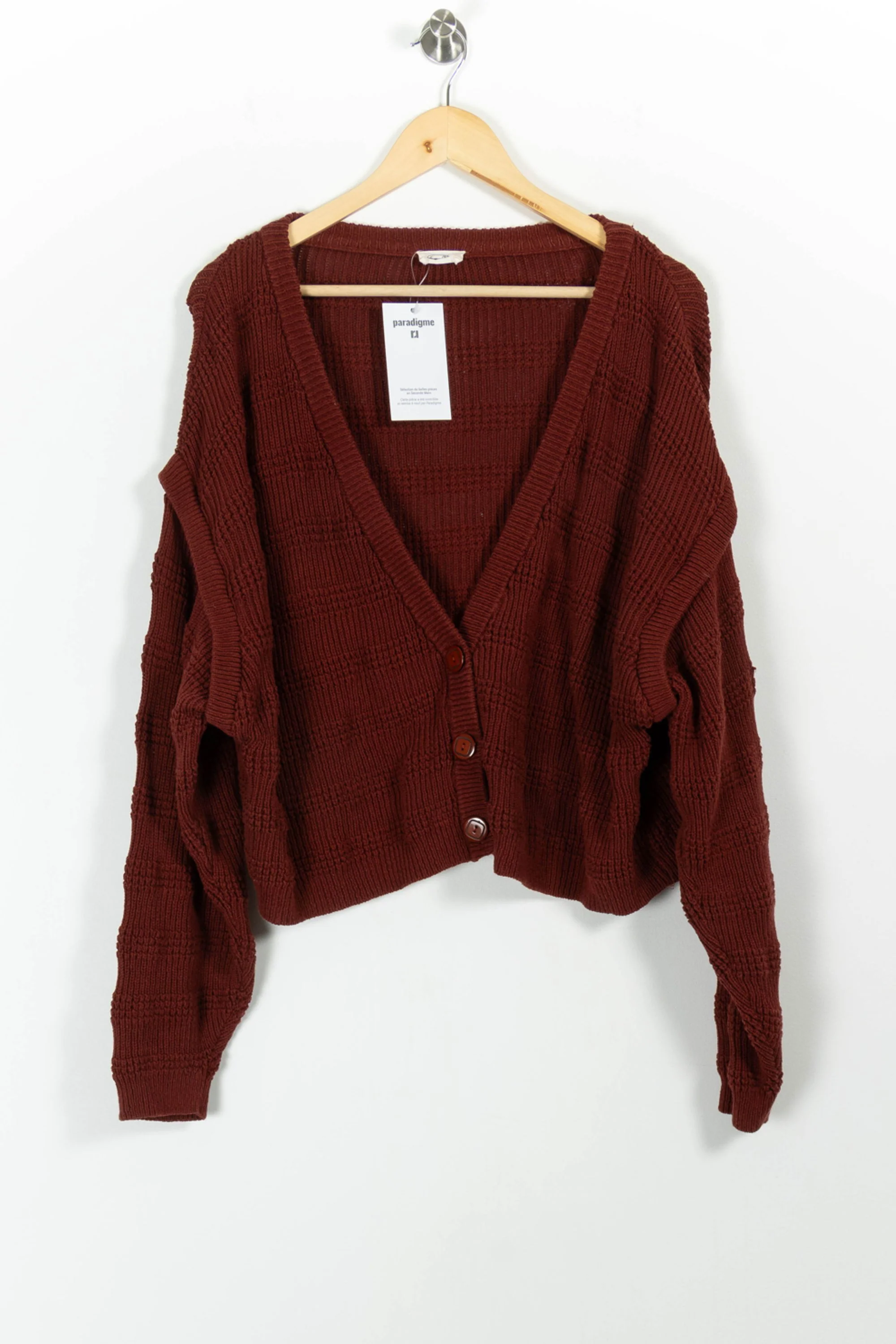 Cardigan Bordeaux - Taille M/38 - Image 2