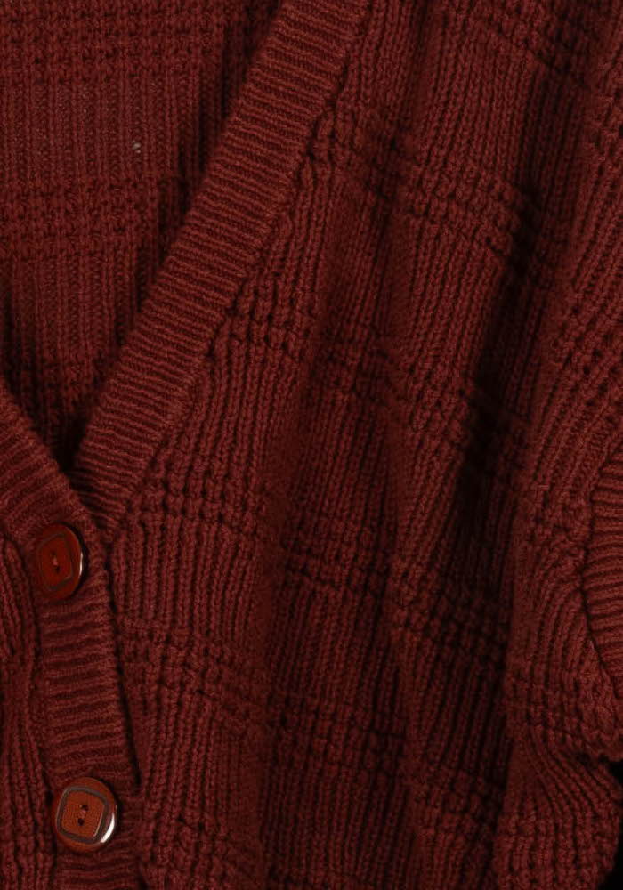 Cardigan Bordeaux - Taille M/38 - Image 3