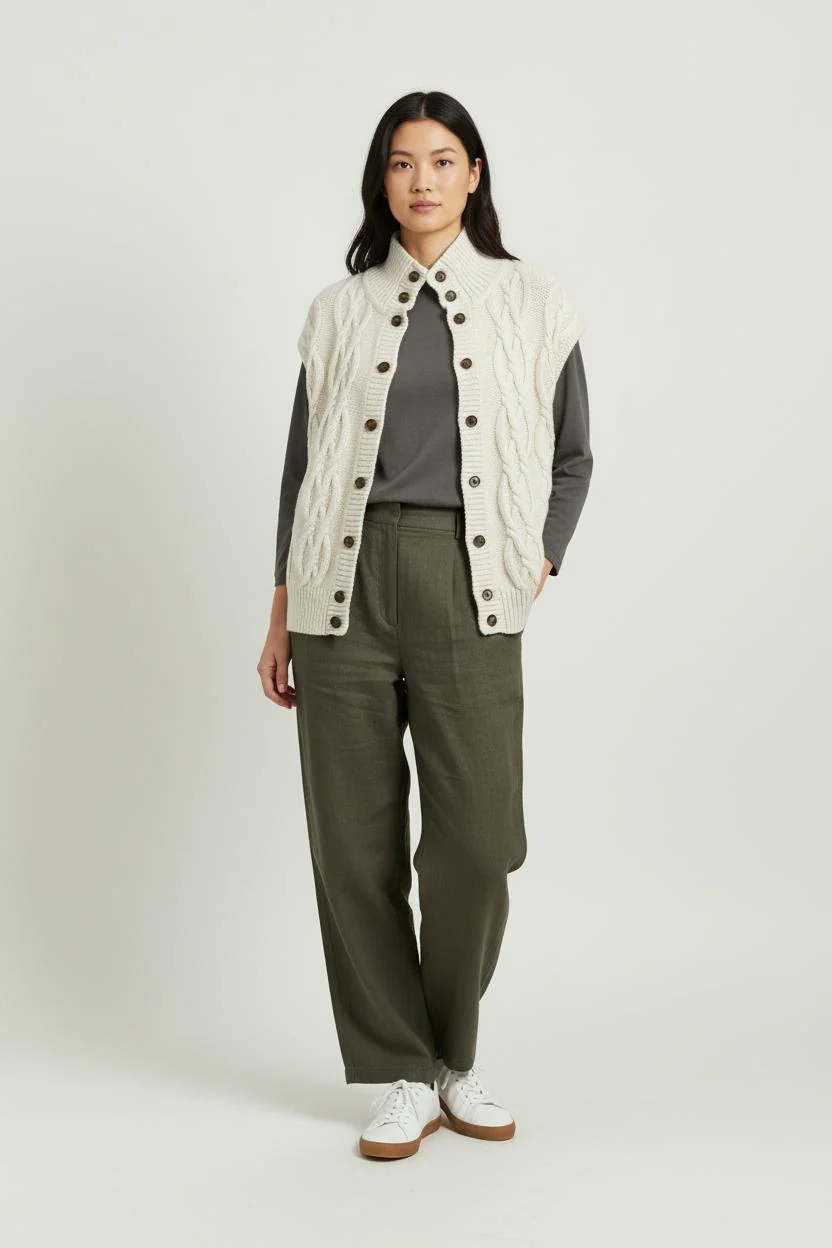 Cardigan Écru - Taille M/38