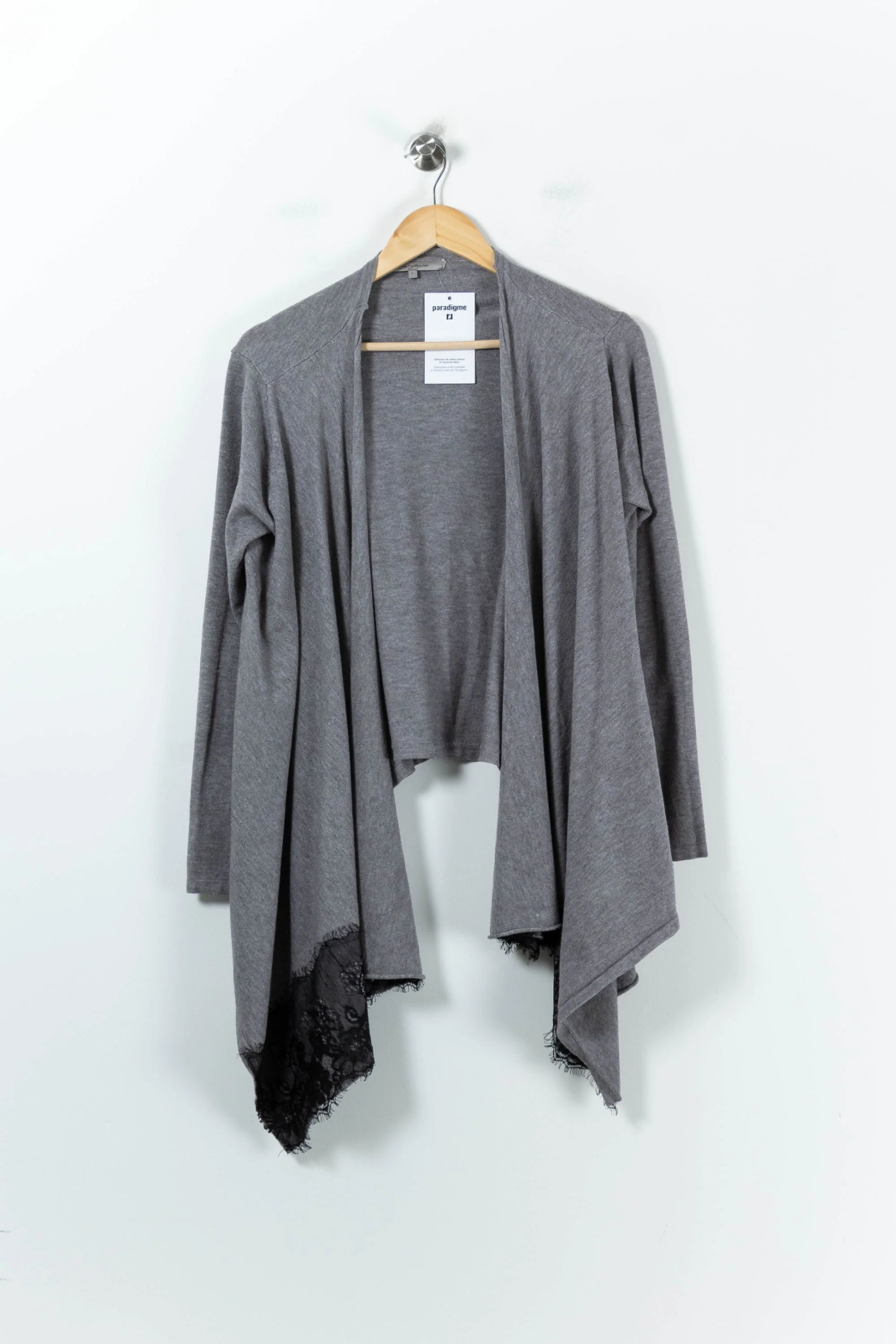 Cardigan Gris - Taille L/40 - Image 2