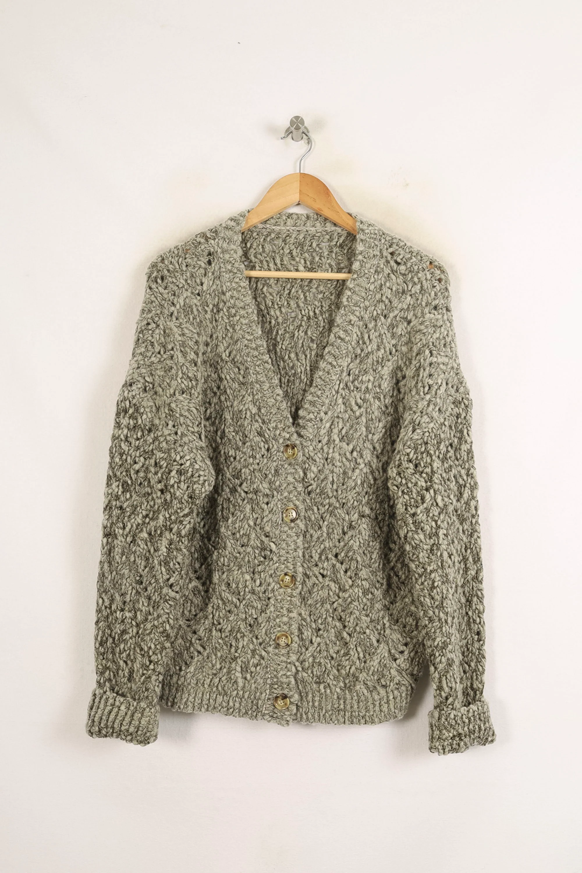 Cardigan Gris - Taille S/36 - Image 2