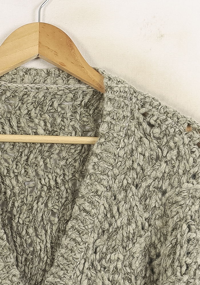 Cardigan Gris - Taille S/36 - Image 3