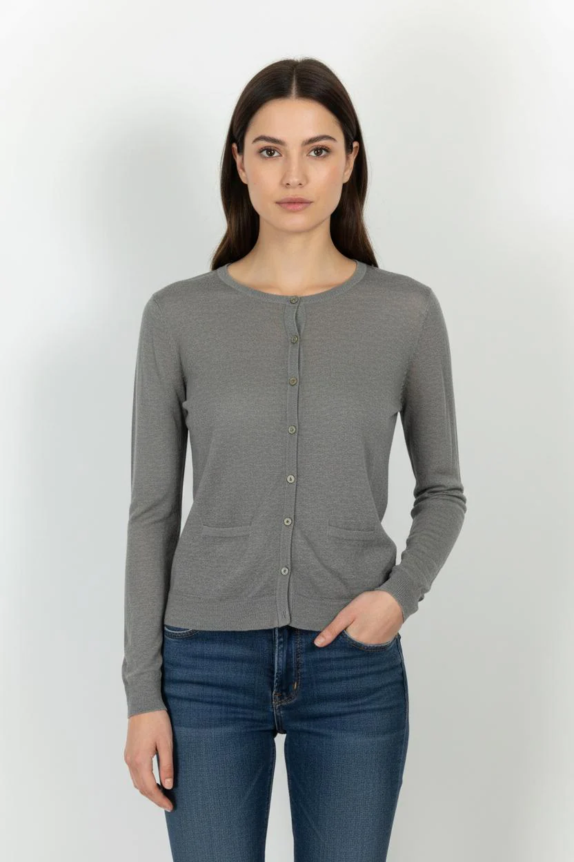 Cardigan Gris - Taille S/36