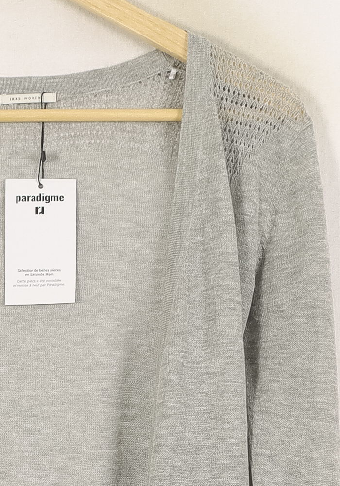Cardigan Gris - Taille XS/34 - Image 3