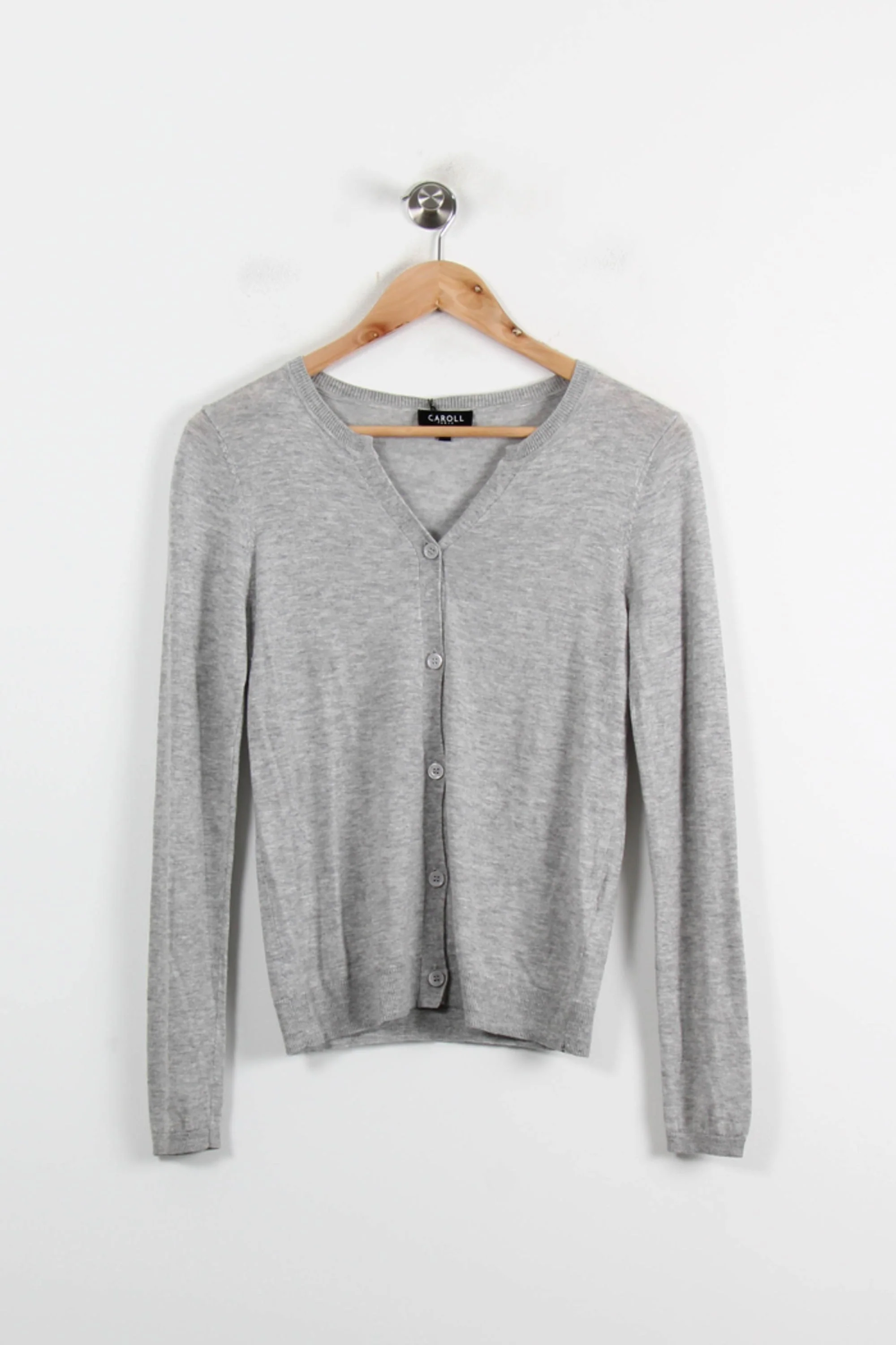 Cardigan Gris - Taille XS/34 - Image 2