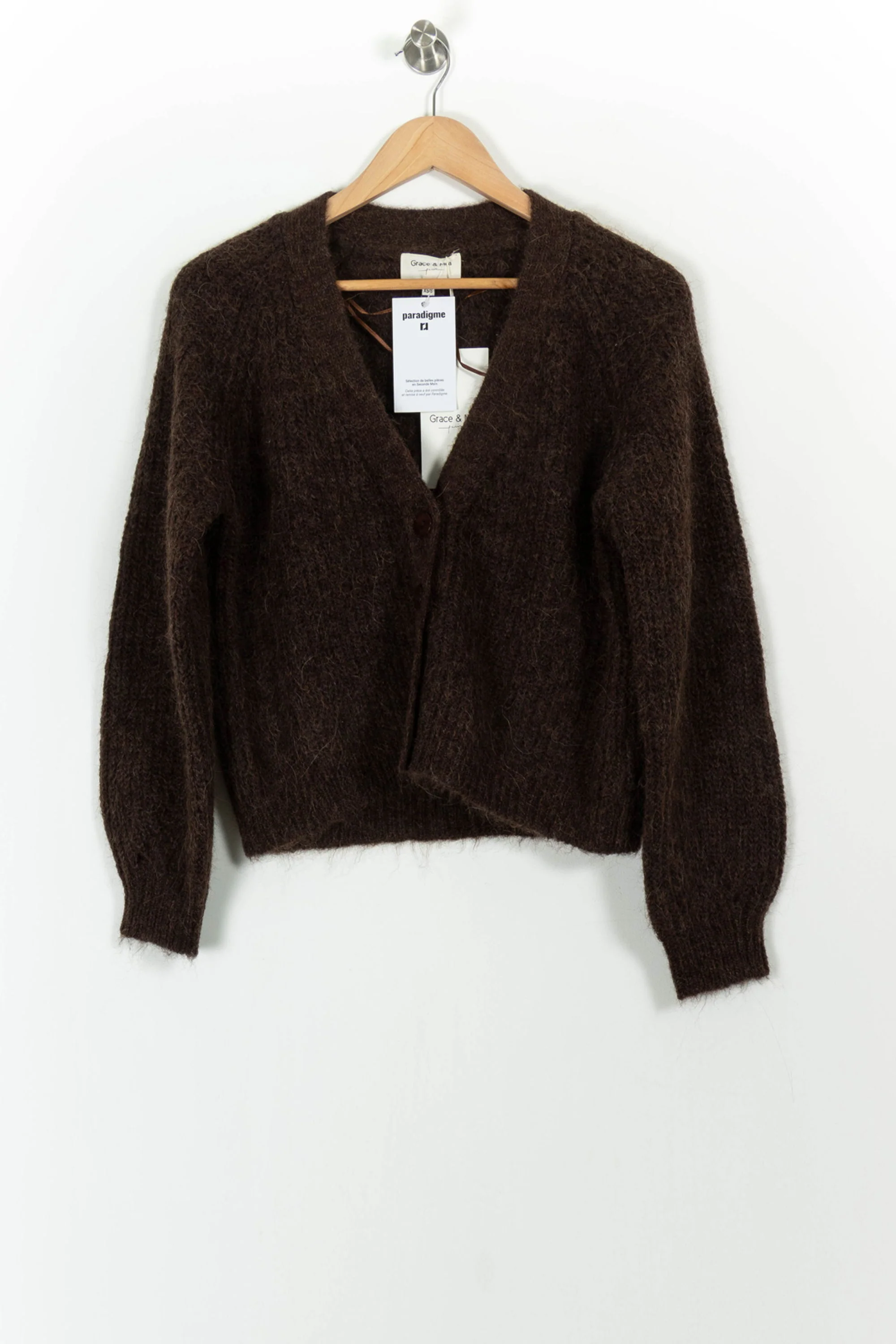 Cardigan Marron - Taille XS/34 - Image 2