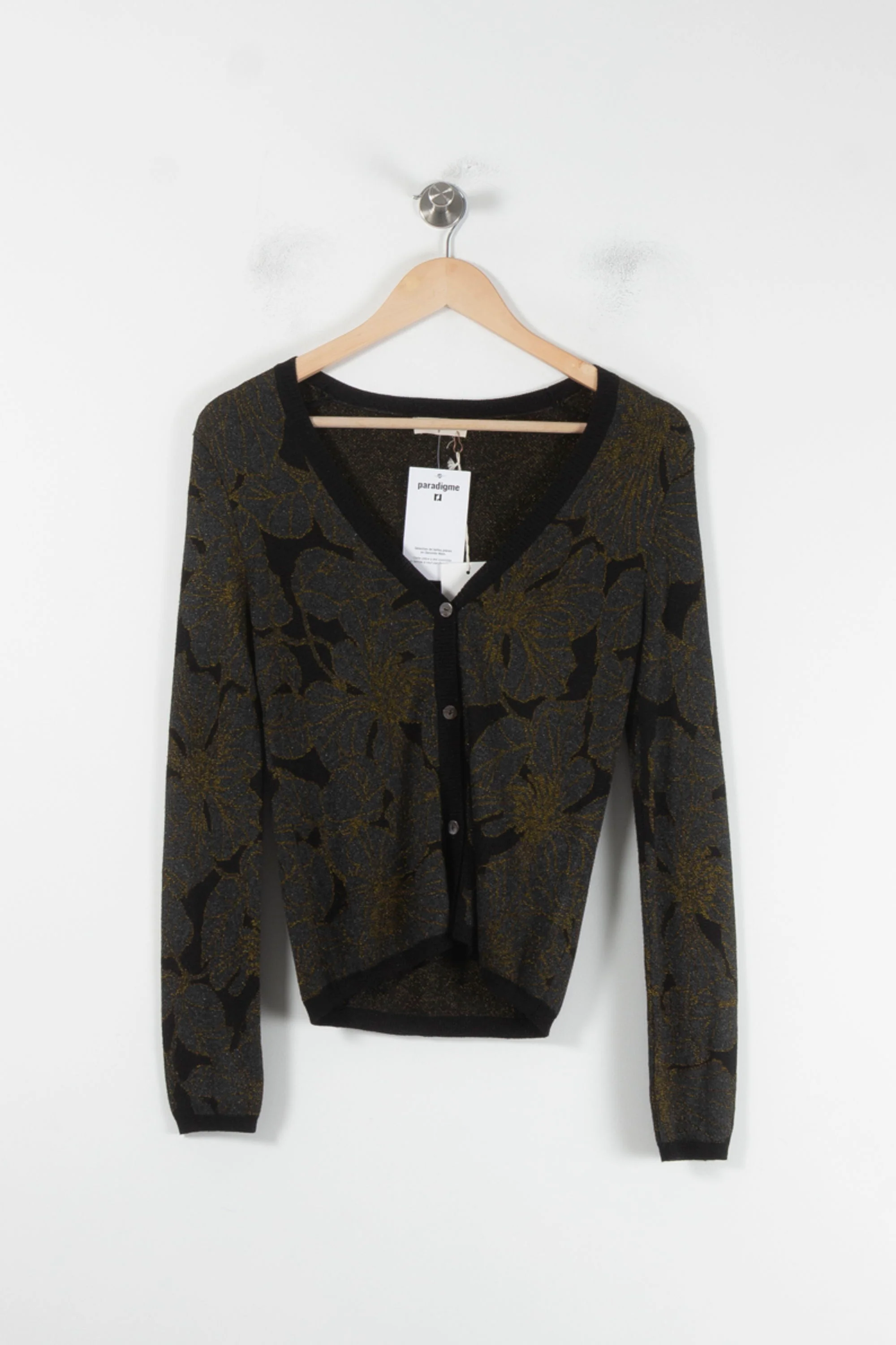 Cardigan Noir et Doré - Taille S/36 - Image 2