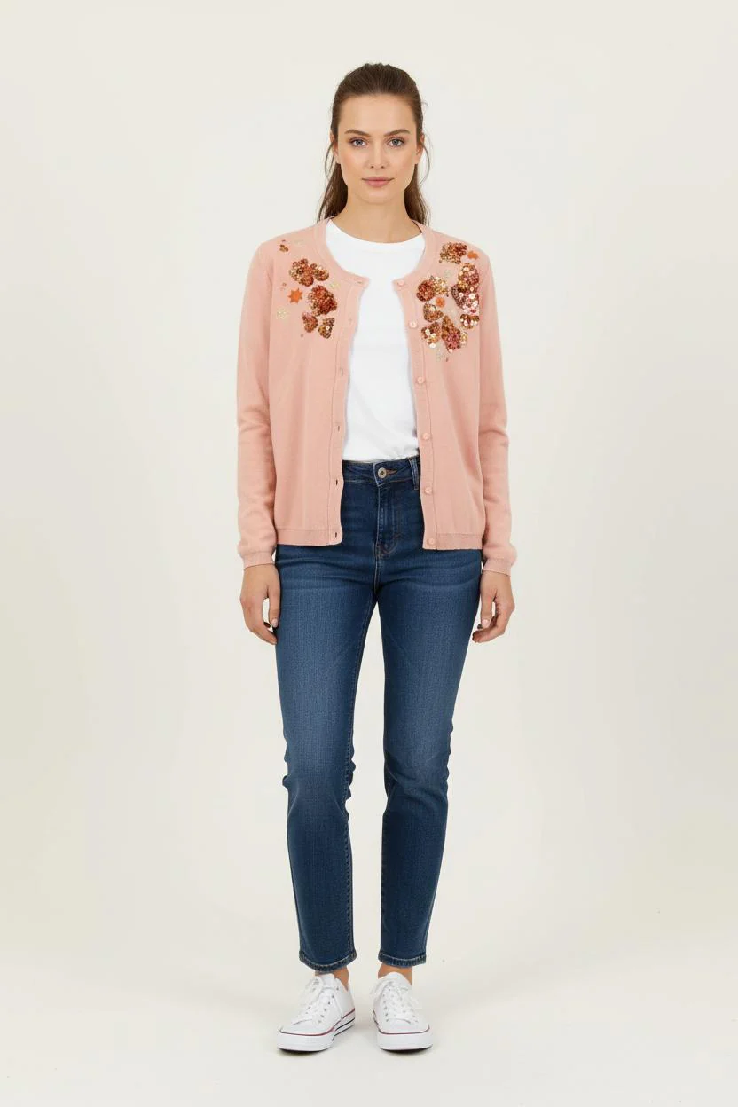 Cardigan Rose - Taille S/36