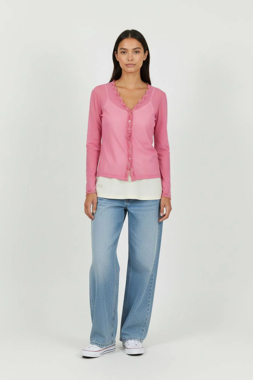 Cardigan Rose - Taille S/36