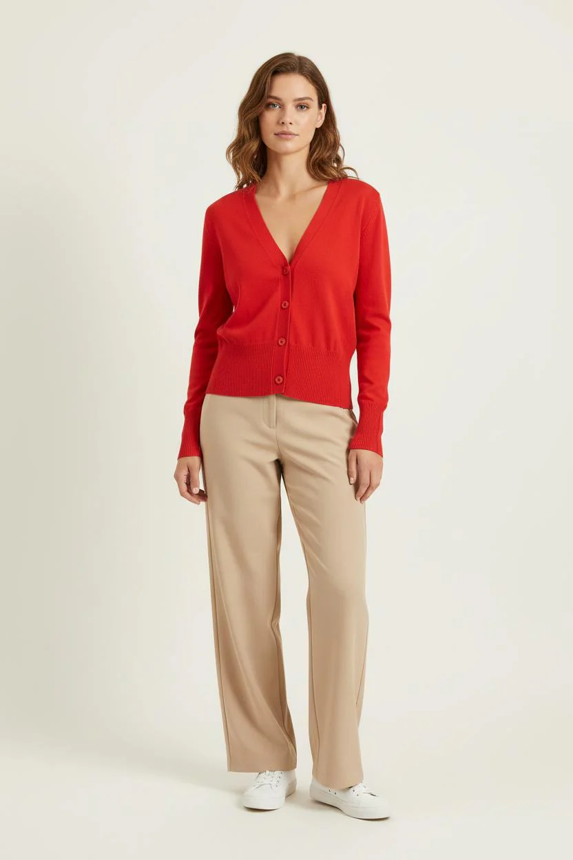 Cardigan Rouge - Taille L/40