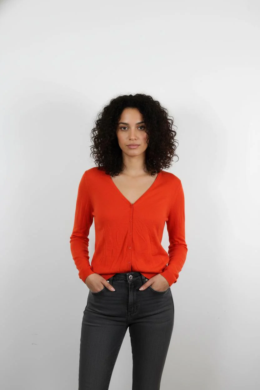 Cardigan Rouge - Taille S/36