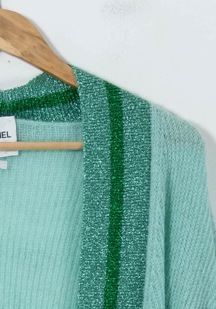 Cardigan Vert clair et Vert foncé - Taille S/36 - Image 3