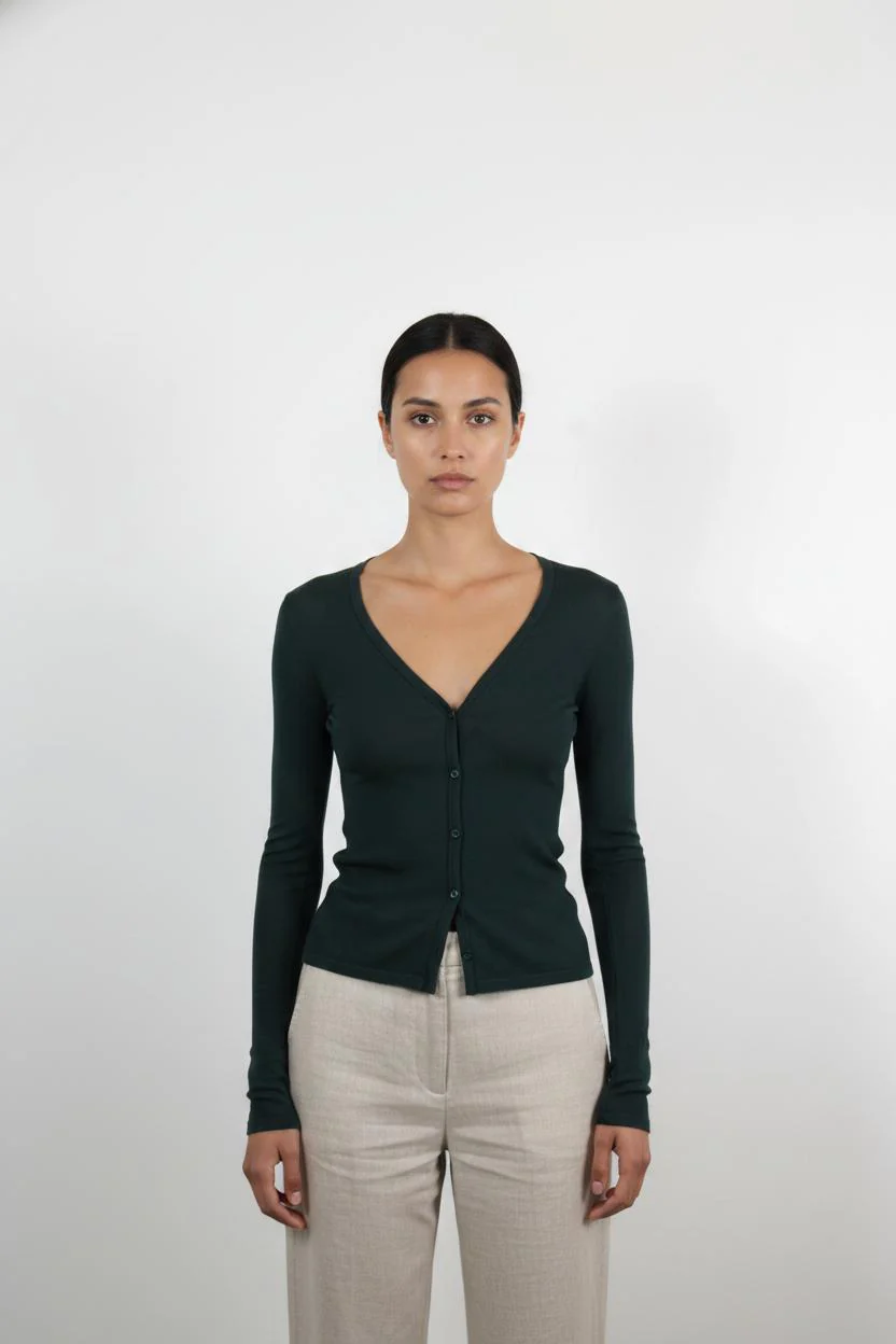 Cardigan Vert - Taille XS/34