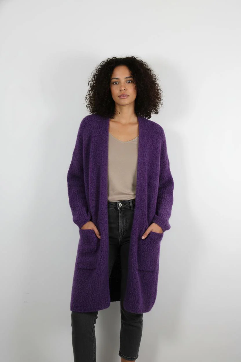 Cardigan Violet - Taille S/36