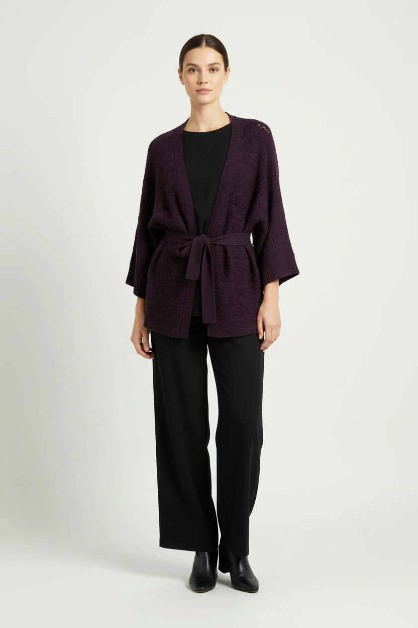 Cardigan Violet - Taille T.U.