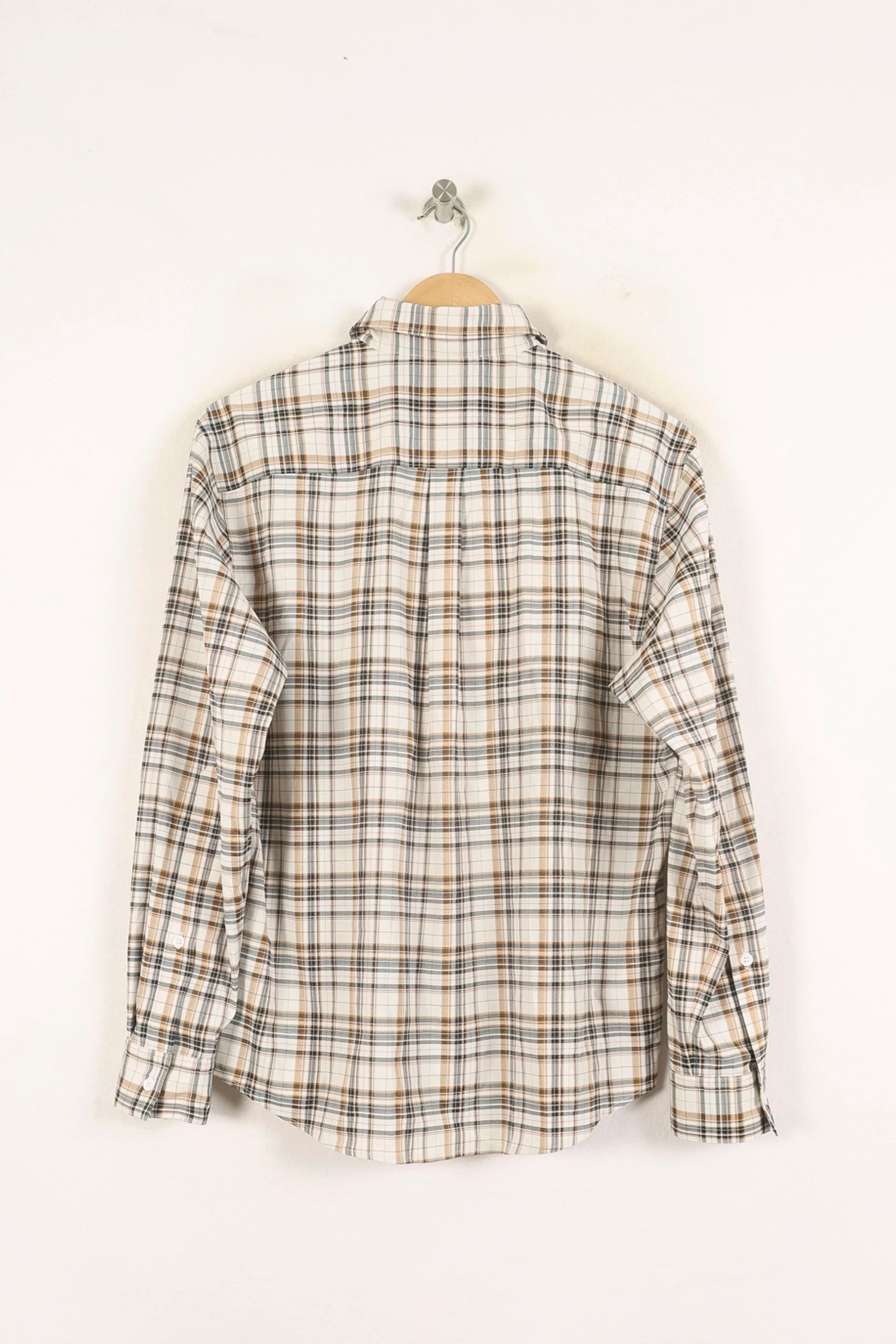 Chemise à Carreaux Beige et Noir - Taille S/36 - Image 4