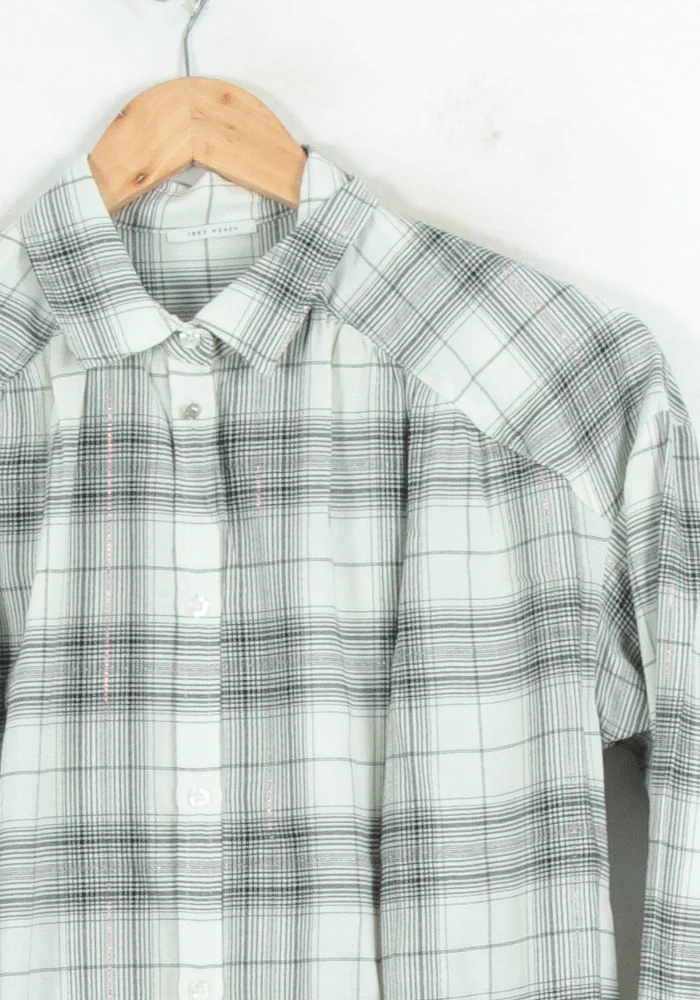 Chemise À Carreaux Blanche et Noire - Taille XS/34 - Image 3