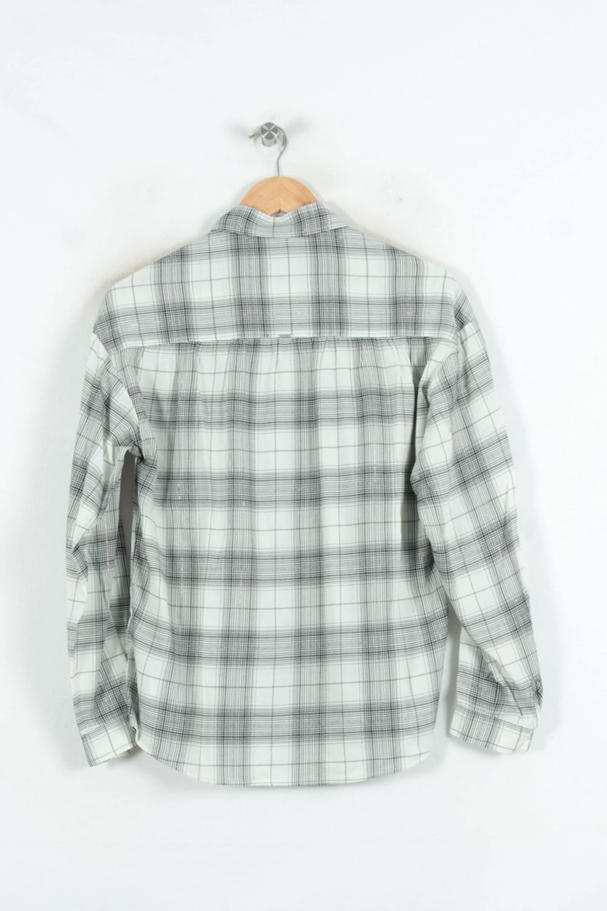Chemise À Carreaux Blanche et Noire - Taille XS/34 - Image 4