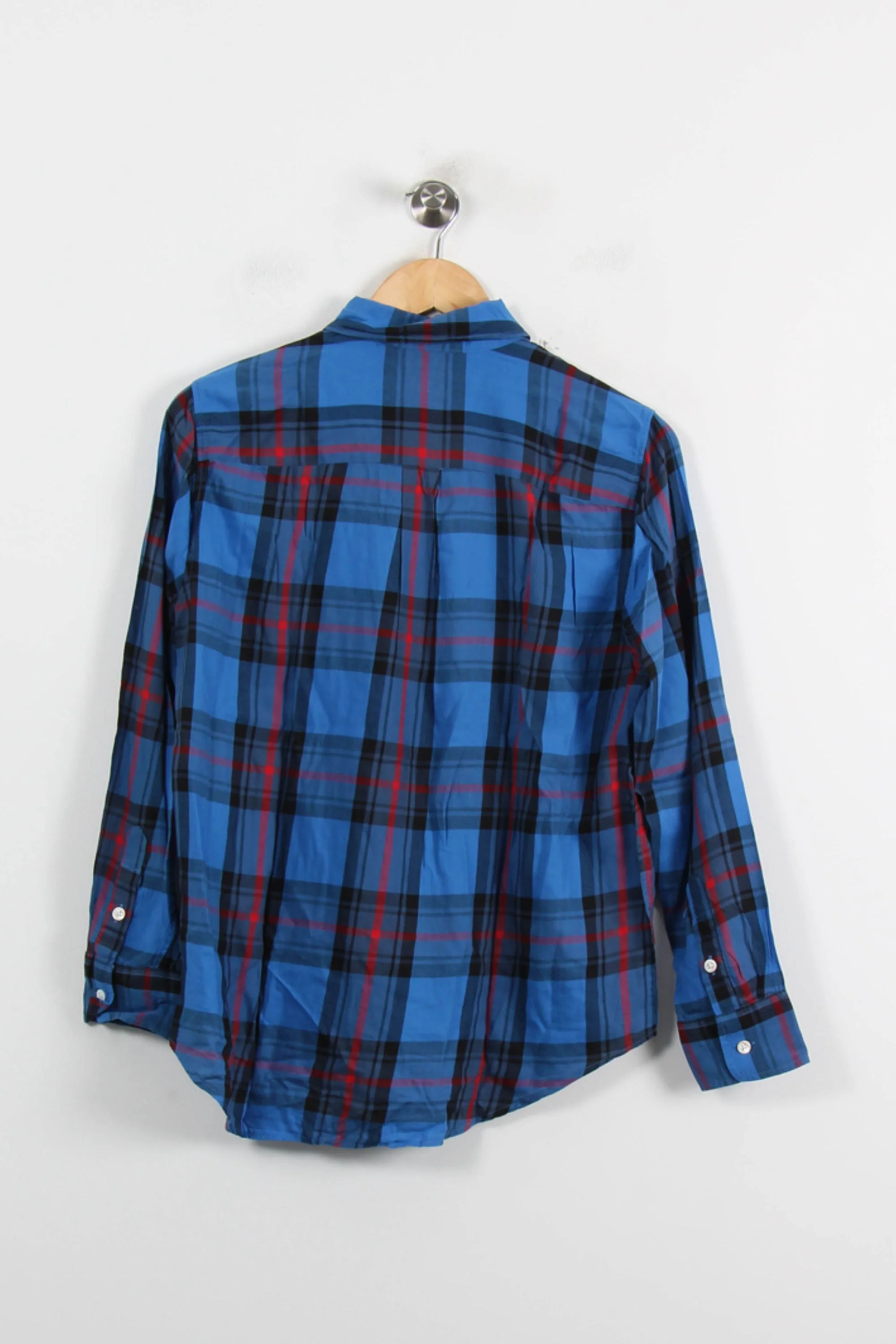 Chemise à Carreaux Bleue et Noire - Taille S/36 - Image 4