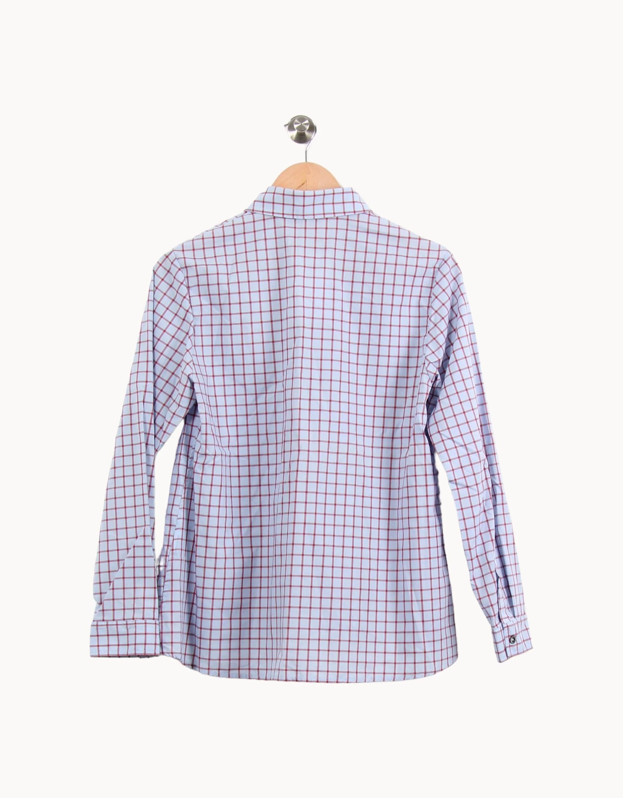 Chemise À Carreaux Bleue et Rouge - Taille M/38 - Image 4