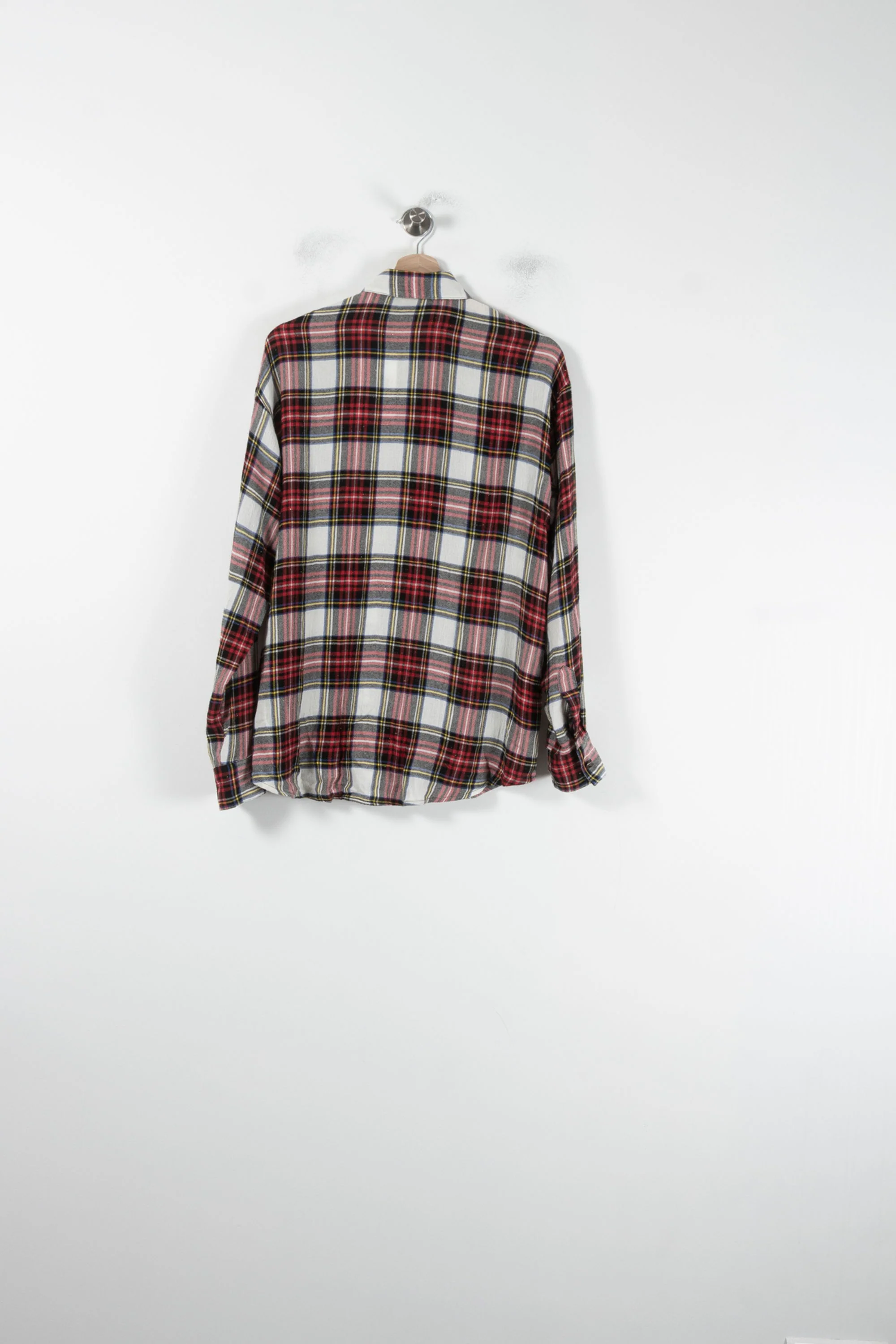Chemise À Carreaux Bordeaux et Blanche - Taille S/36 - Image 4